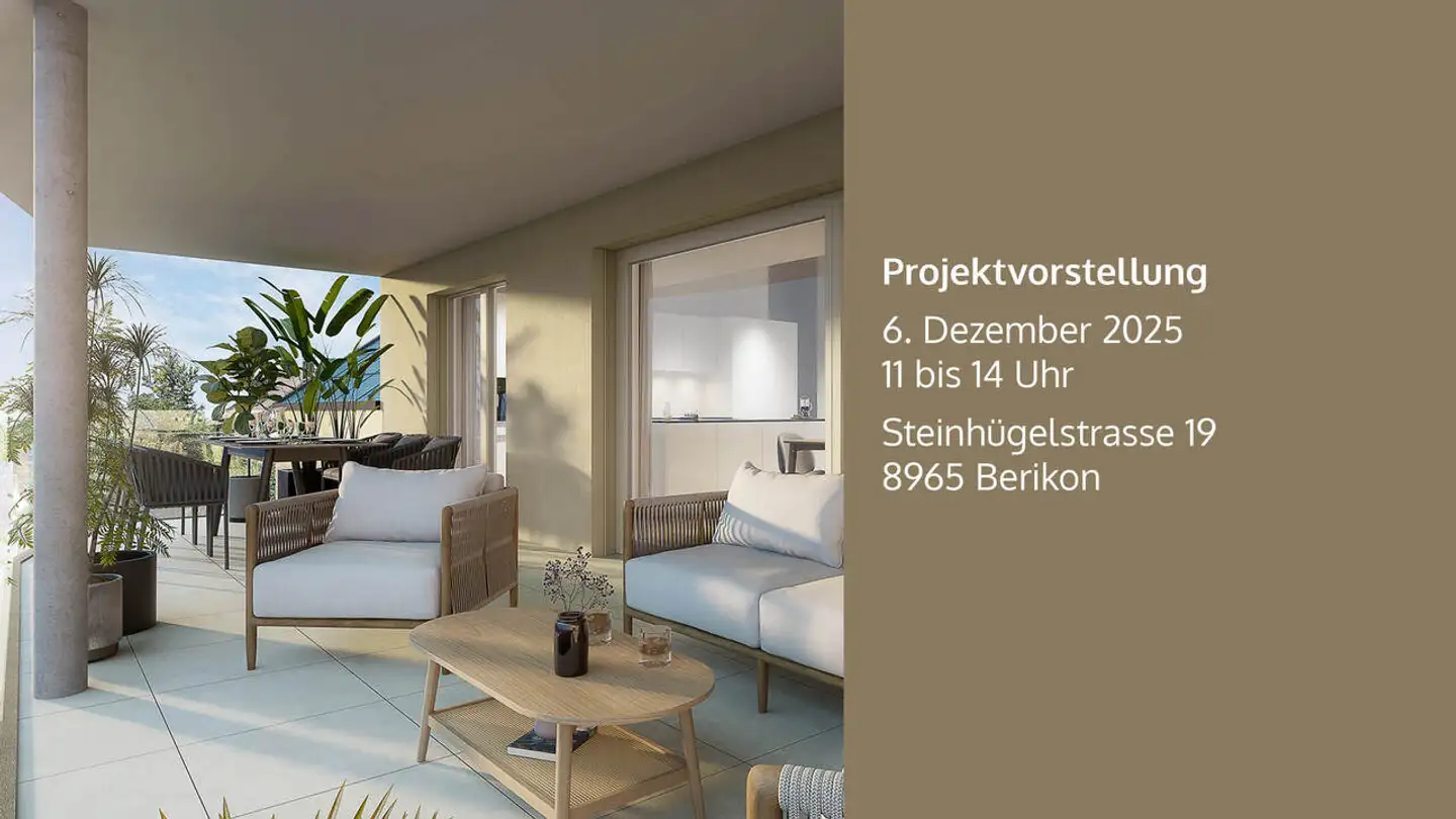 Wohnung kaufen - Steinhügelstrasse 19, 8965 Berikon