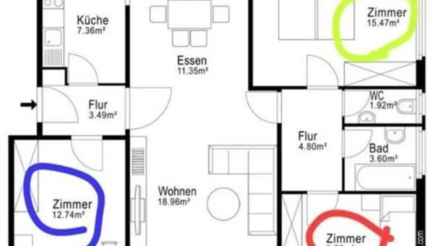 Single room for rent - Würzenbachhalde 7, 6006 Luzern - Photo 2