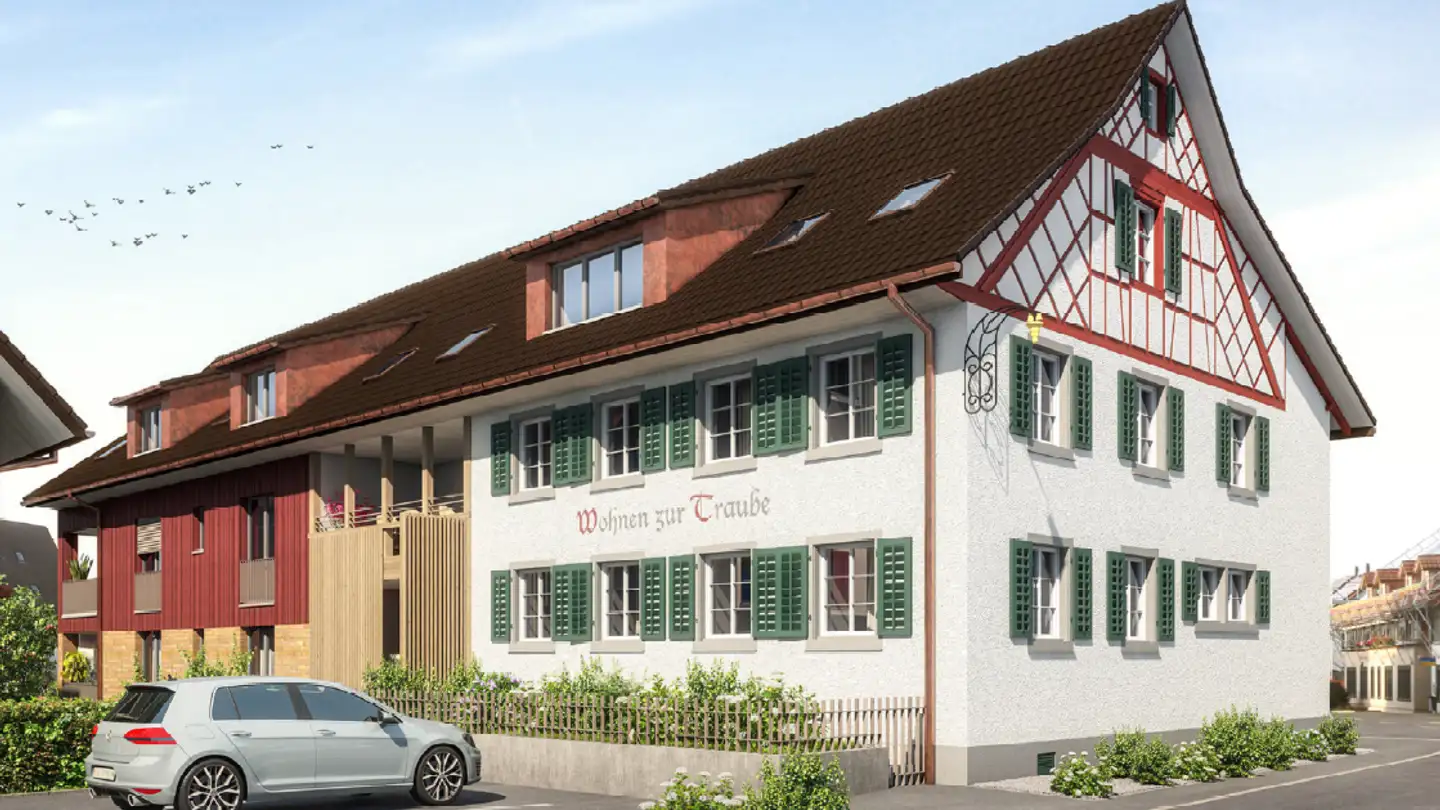 Dachgeschosswohnung mieten - Dorfstrasse 7, 8471 Rutschwil (Dägerlen)