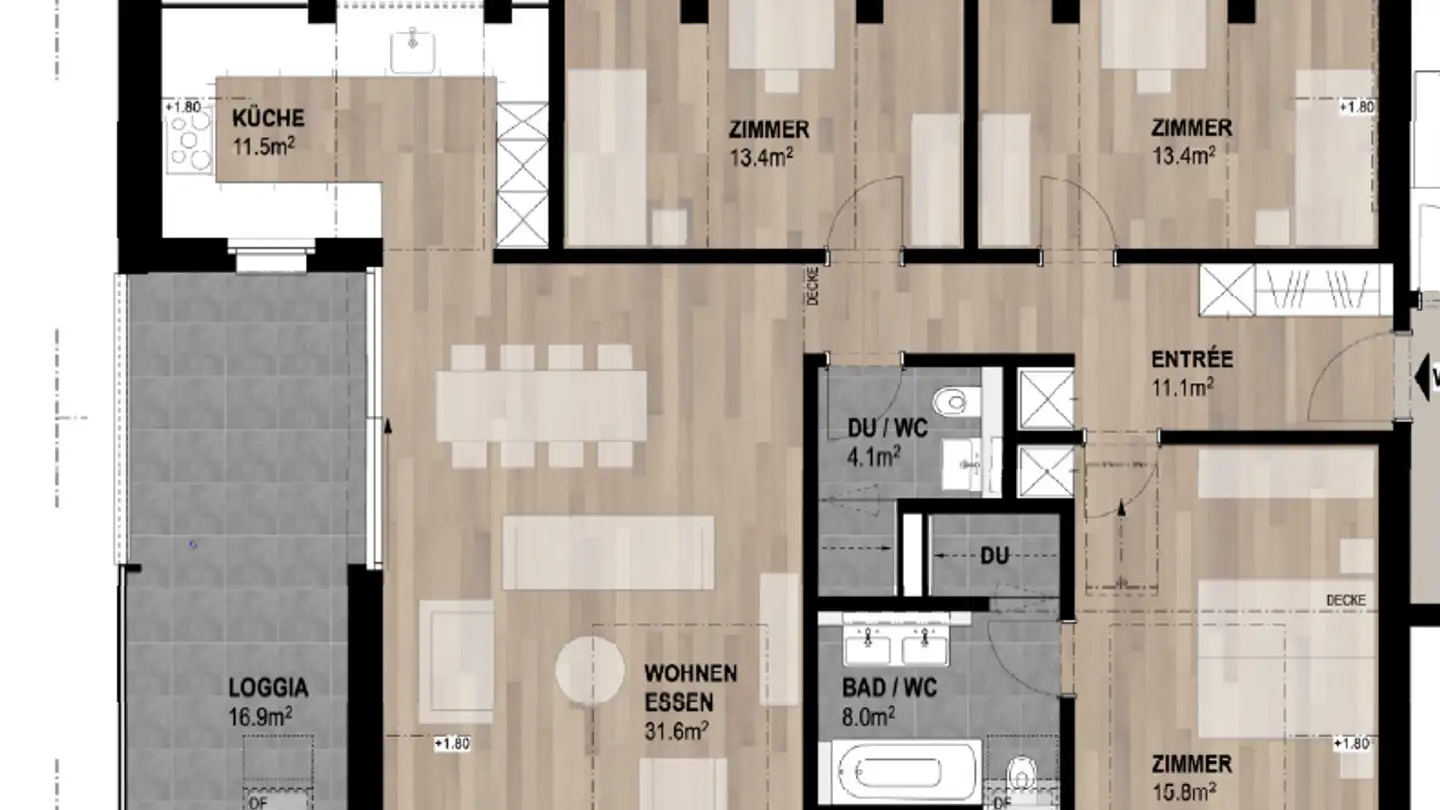 Dachgeschosswohnung mieten - Dorfstrasse 7, 8471 Rutschwil (Dägerlen) - Foto 3