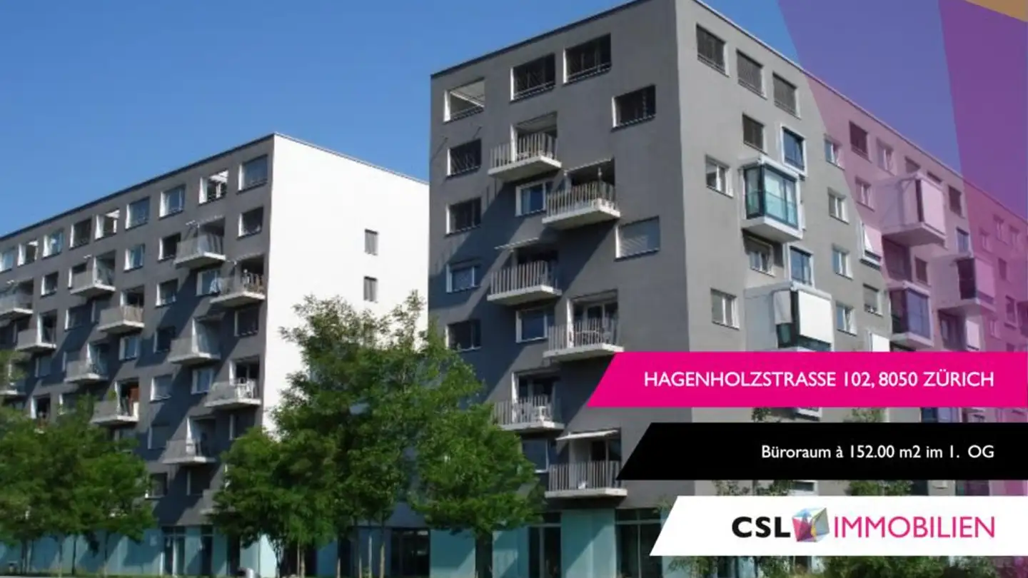 Bürofläche mieten - Hagenholzstrasse 102, 8050 Zürich