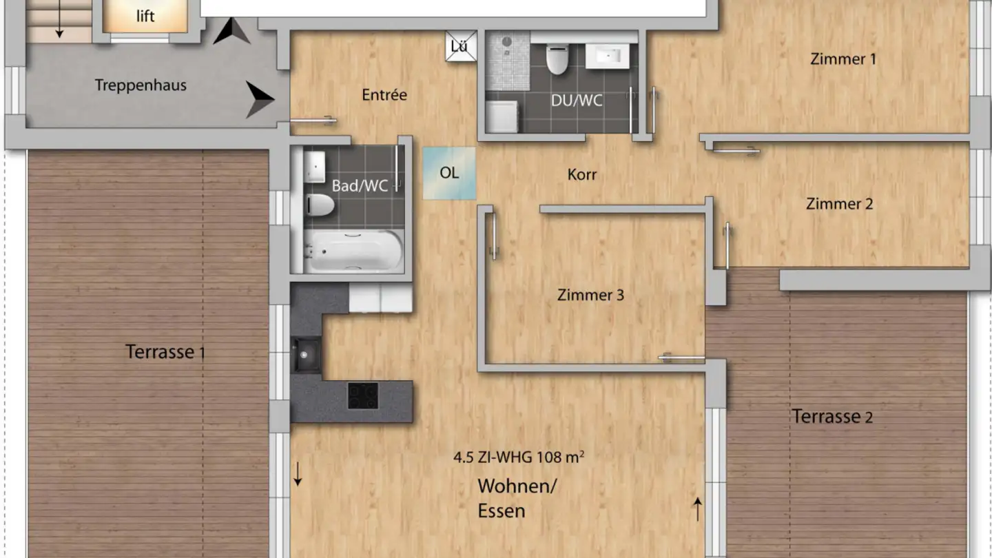 Wohnung mieten - Bahnhofstrasse 50, 8854 Siebnen - Foto 4
