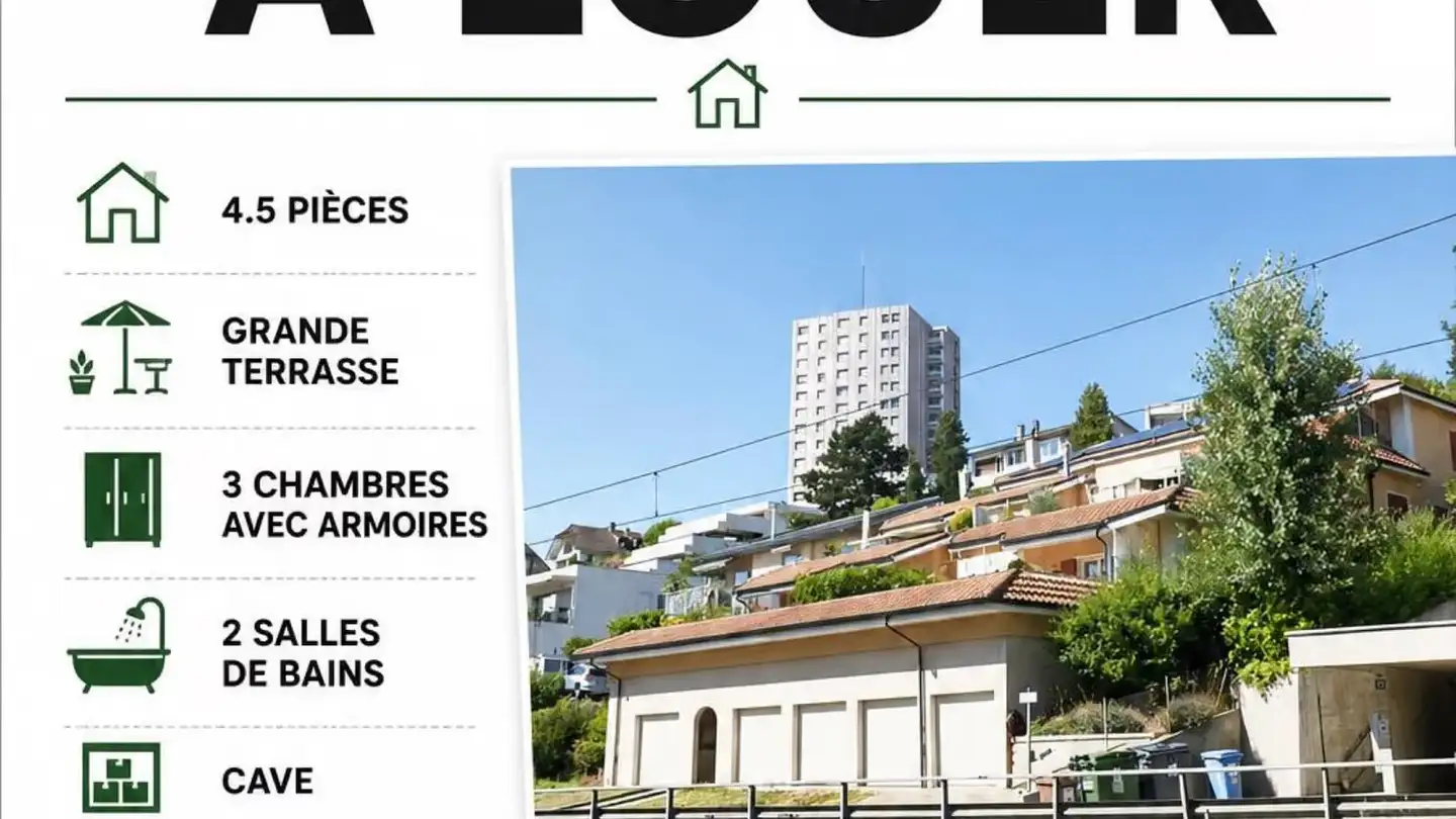 Wohnung mieten - Rue Du Lac 85, 1020 Renens VD