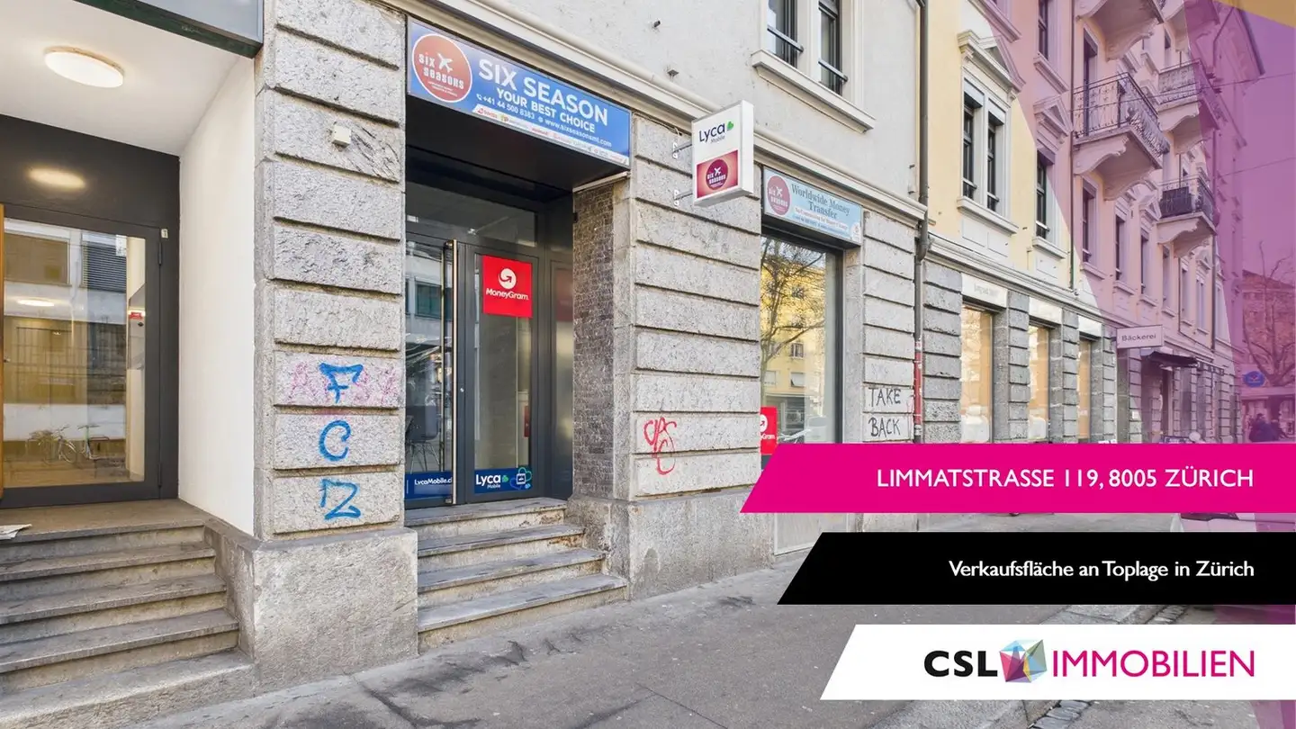 Negozio in affitto - Limmatstrasse 119, 8005 Zürich