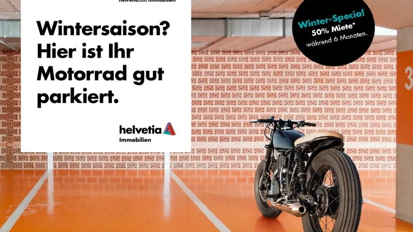 Indoor motorbike parking space for rent - Baselmattweg 200a, 4123 Allschwil