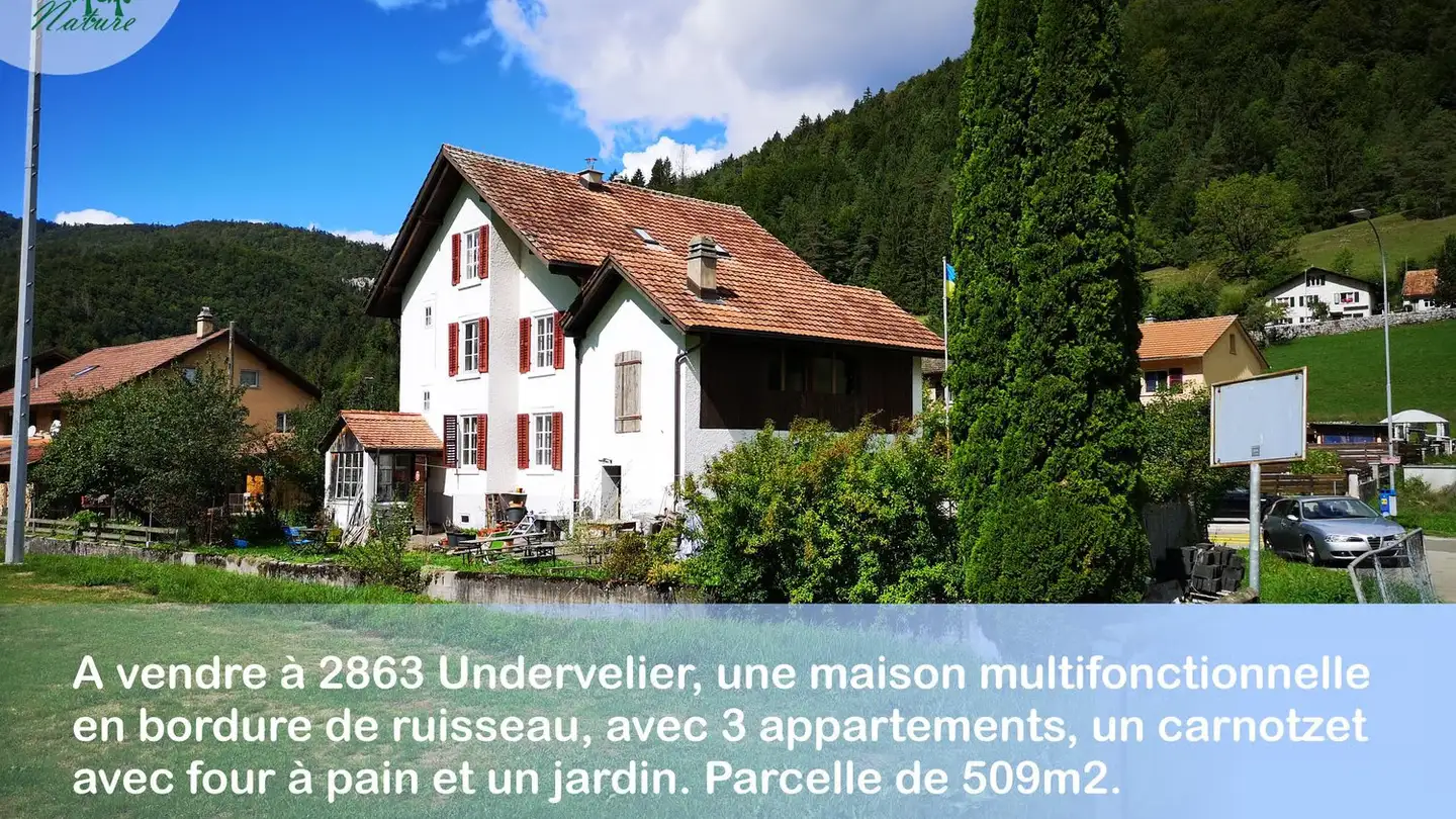 Maison individuelle à vendre - Route De Soulce 18, 2863 Undervelier