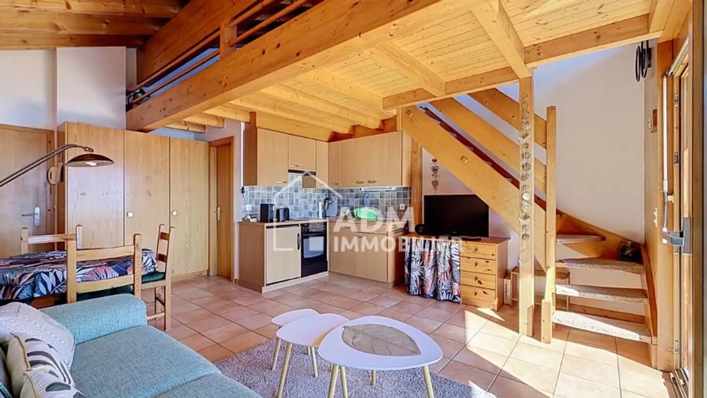 Appartement meublé à louer - Route des Bains 129, 1911 Ovronnaz - Photo 2
