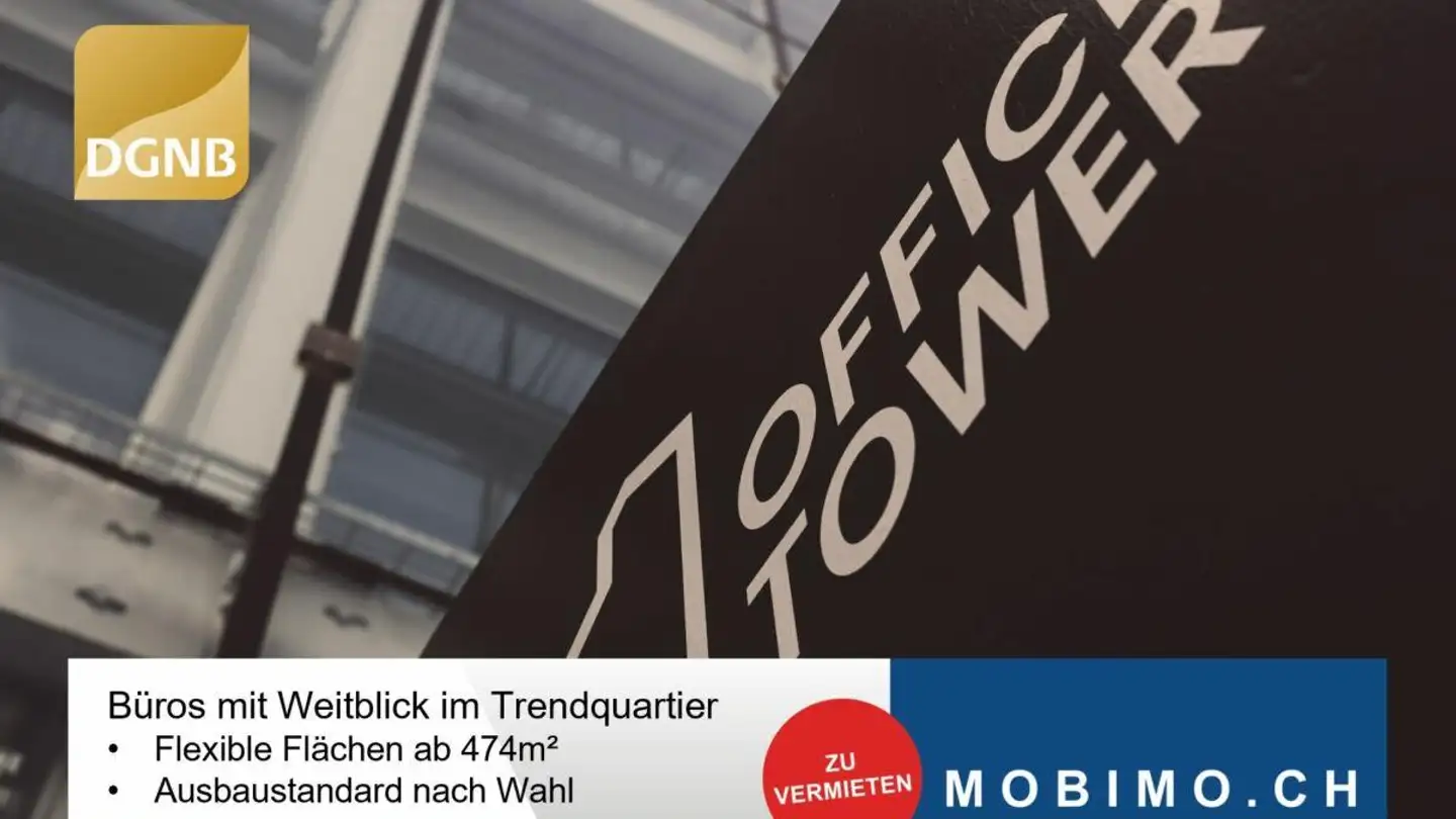 Bürofläche mieten - Hardturmstrasse 3, 8005 Zürich