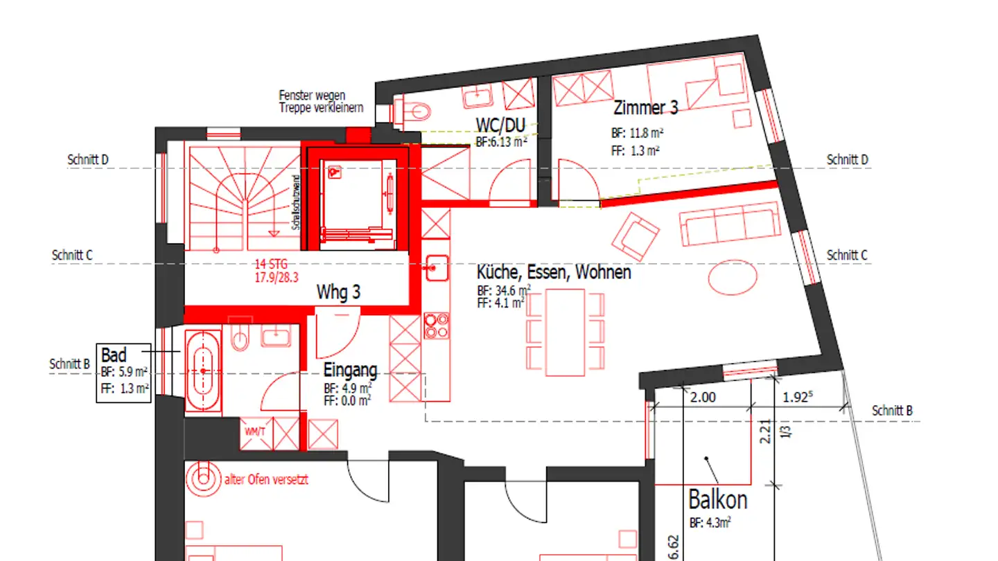 Wohnung mieten - Abläschstrasse 33, 8750 Glarus - Foto 3