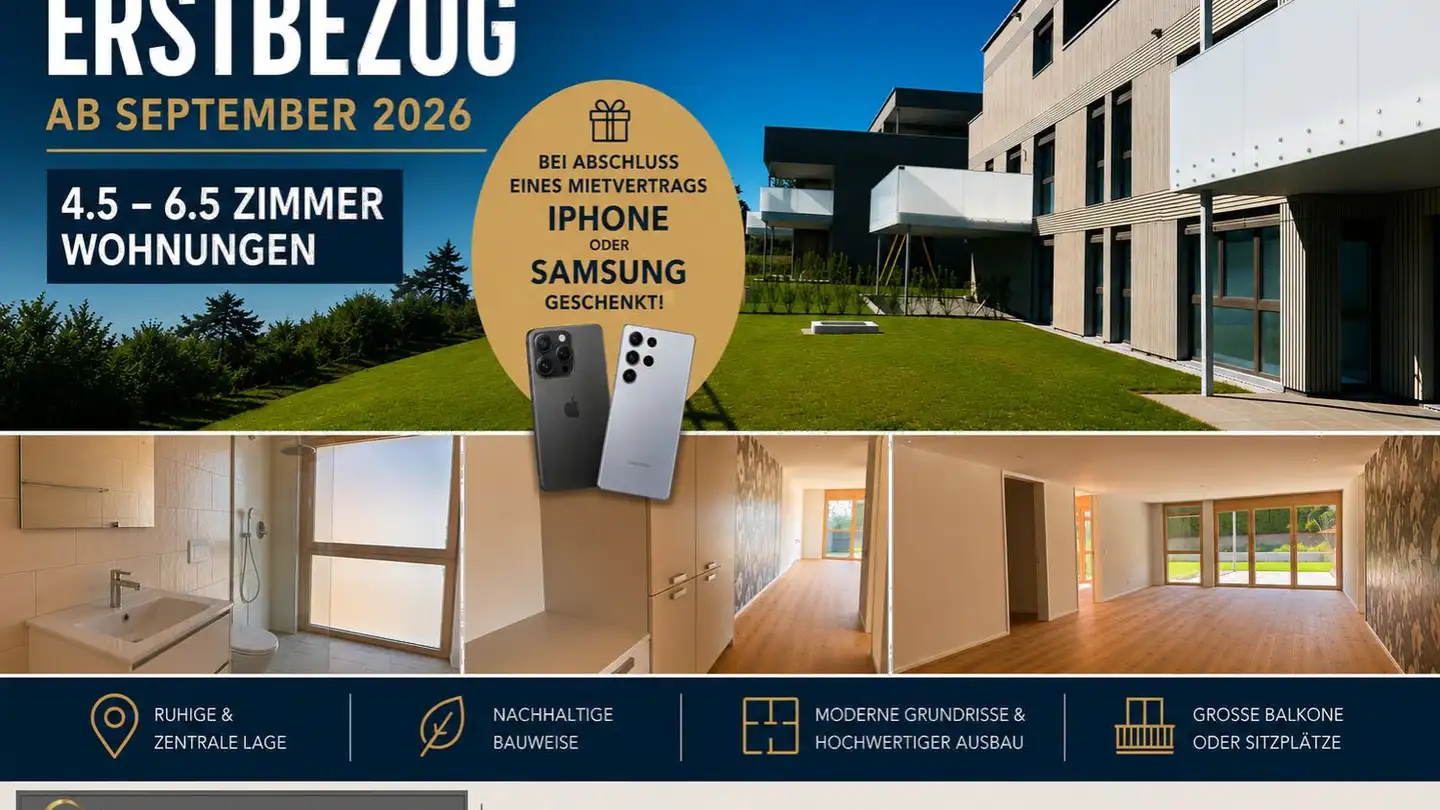 Wohnung mieten - Guggenbühlstrasse 7, 8586 Erlen