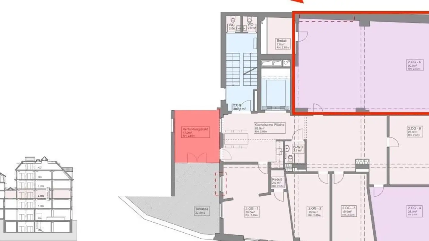 Spazio ufficio in affitto - Grabenstrasse 8, 6004 Luzern - Photo 2