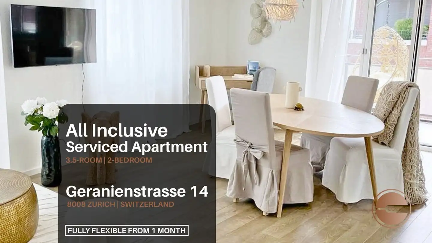 Appartement meublé à louer - Geranienstrasse 14, 8008 Zürich
