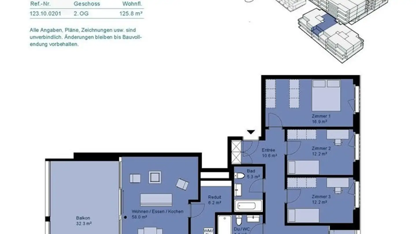 Appartamento in affitto - Kwc-Gasse 14a, 5726 Unterkulm - Foto 2