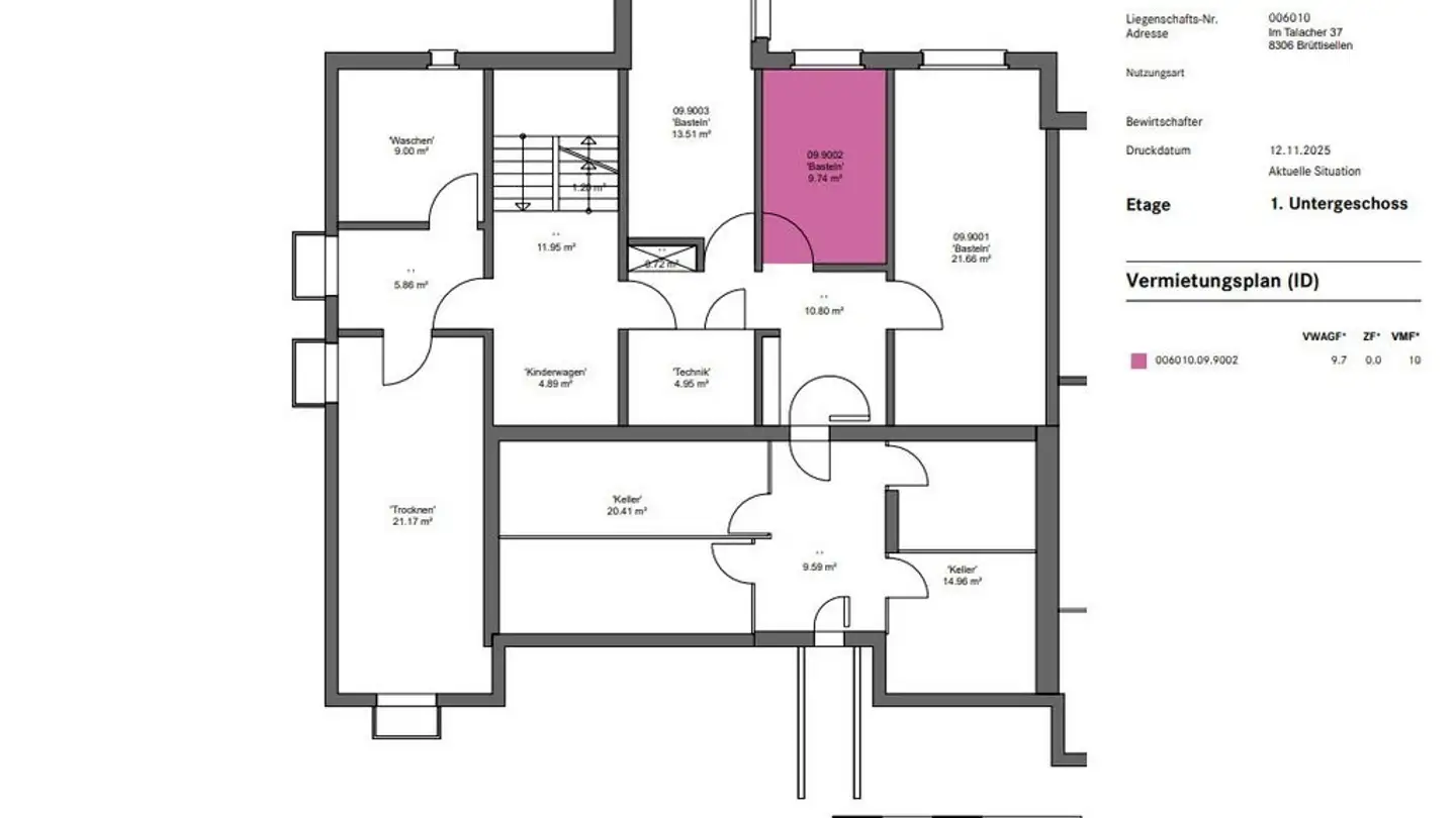 Spazio di archiviazione in affitto - Im Talacher 31, 8306 Brüttisellen - Foto 3