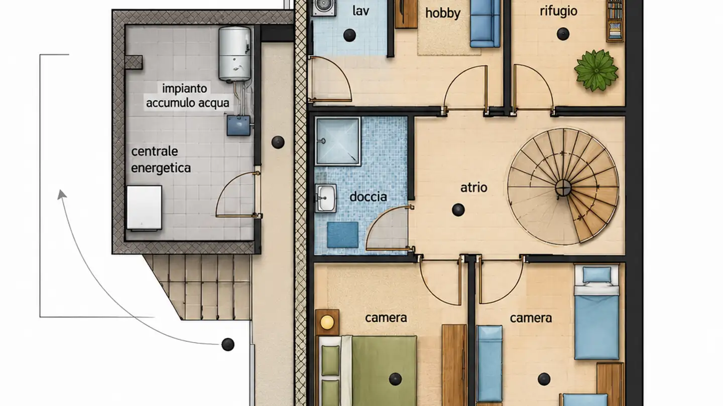Casa bifamiliare in vendita - Via Cà Di Cima 5, 6982 Agno - Foto 4