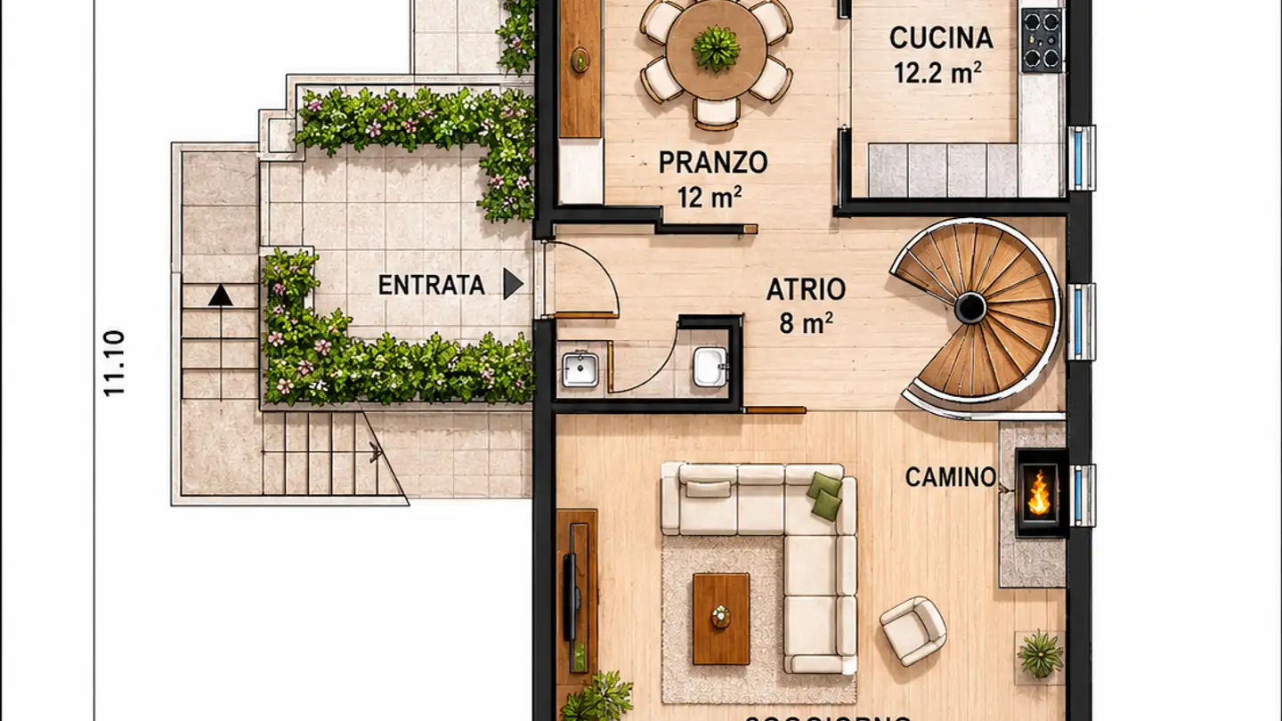 Casa bifamiliare in vendita - Via Cà Di Cima 5, 6982 Agno - Foto 2