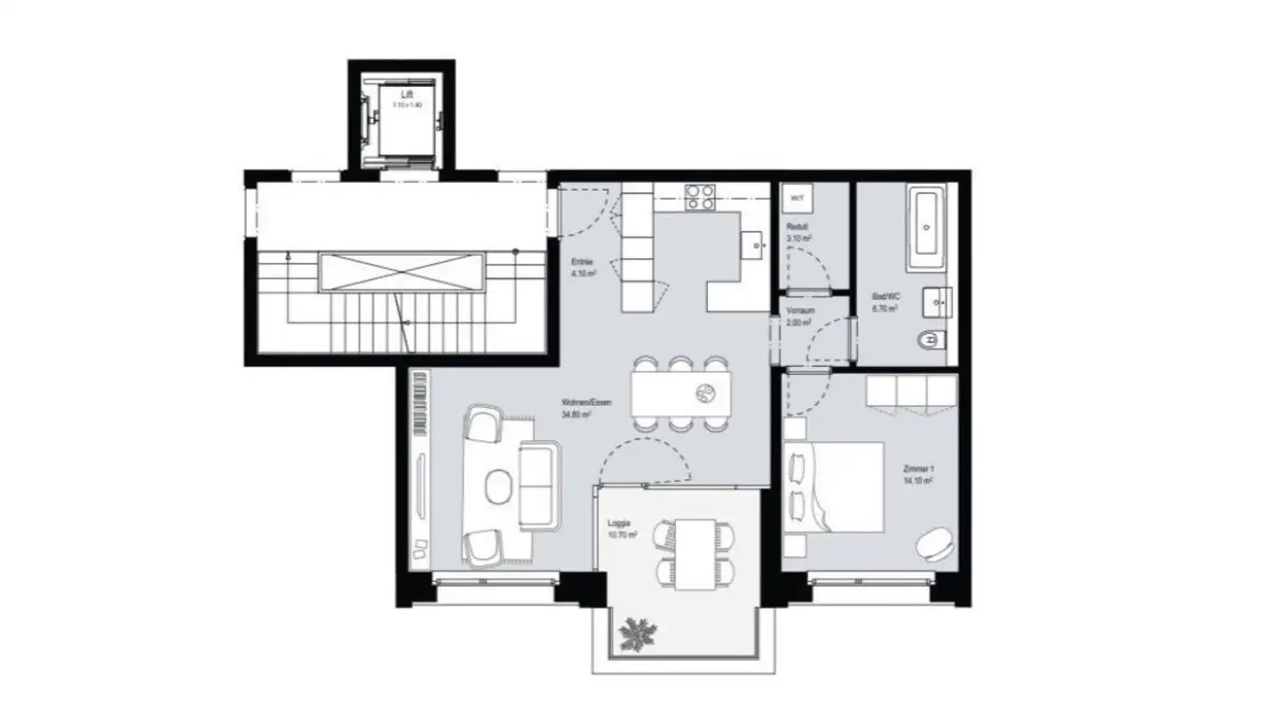 Apartment for rent - Papieri-Ring 19, 6330 Cham - Photo 3