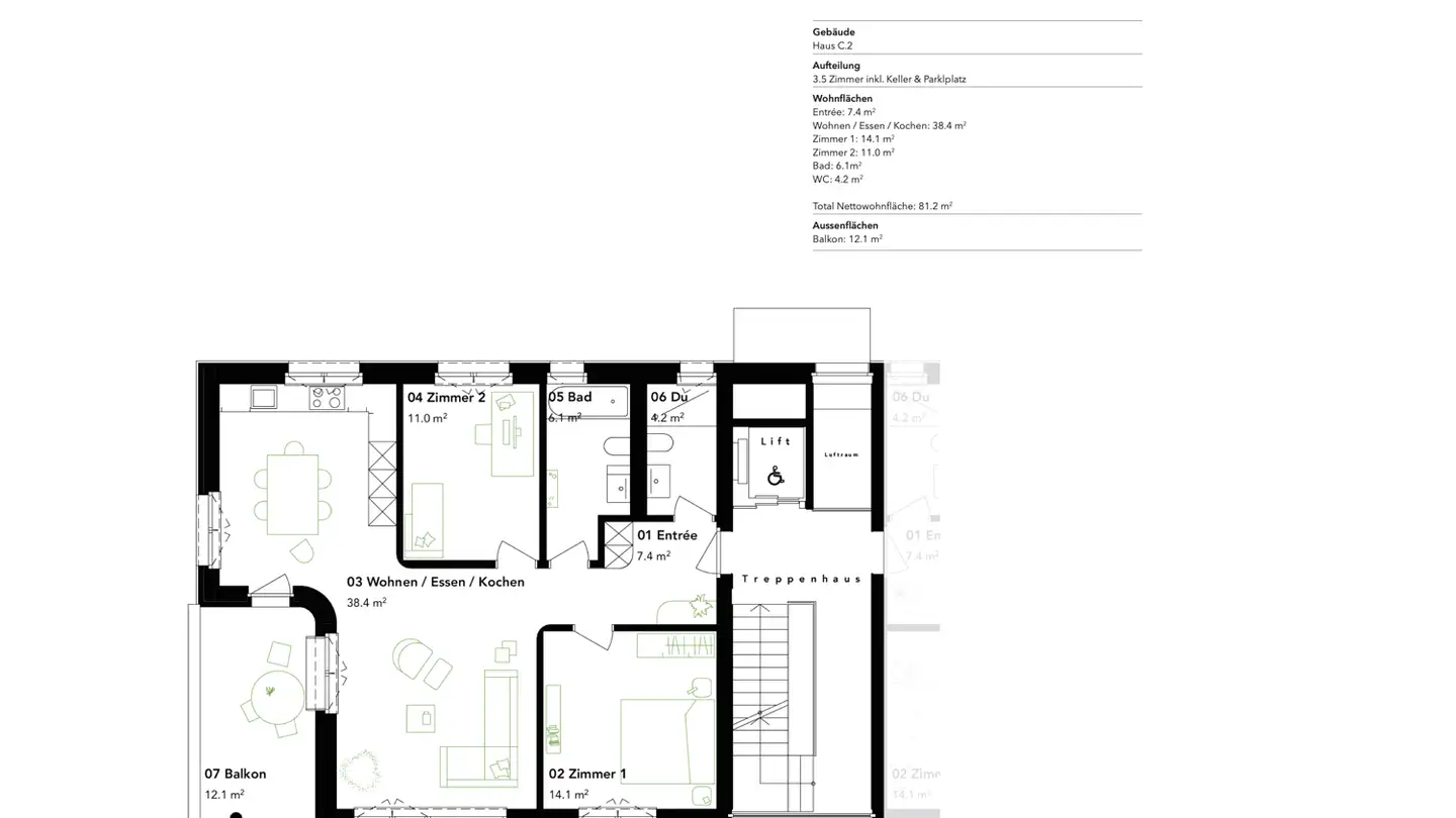 Wohnung kaufen - Neumattstrasse 12, 3127 Mühlethurnen - Foto 2