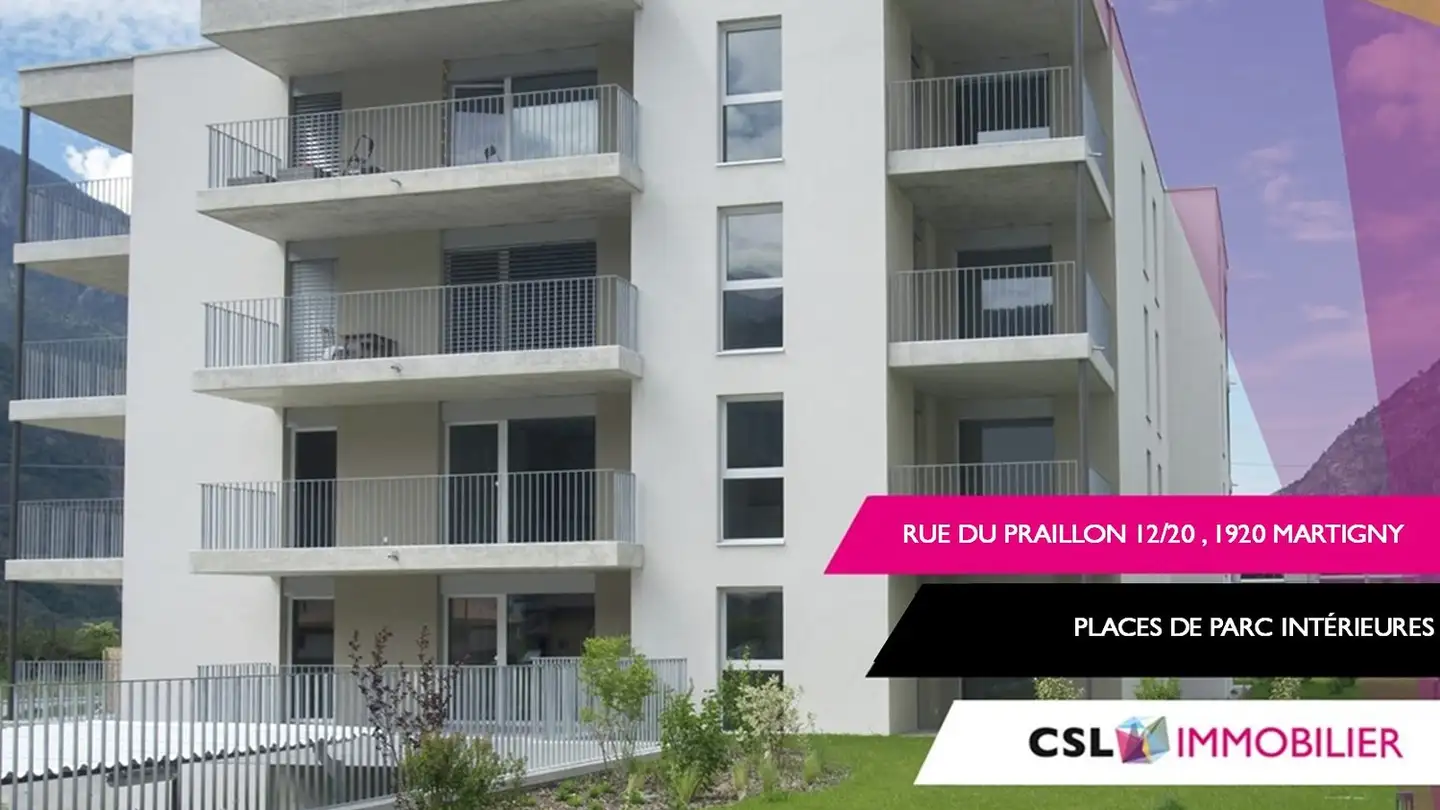 Underground parking space for rent - Rue Du Praillon, 1920 Martigny