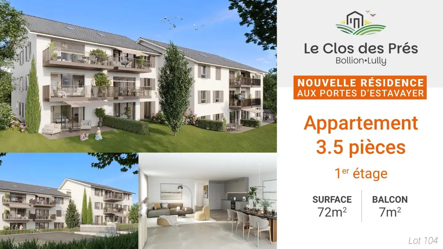 Appartement à vendre - Route De Bollion 52, 1470 Bollion - Photo 3