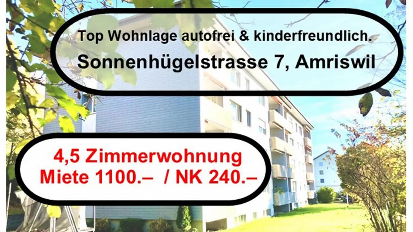 Wohnung mieten - Sonnenhügelstrasse 7, 8580 Amriswil