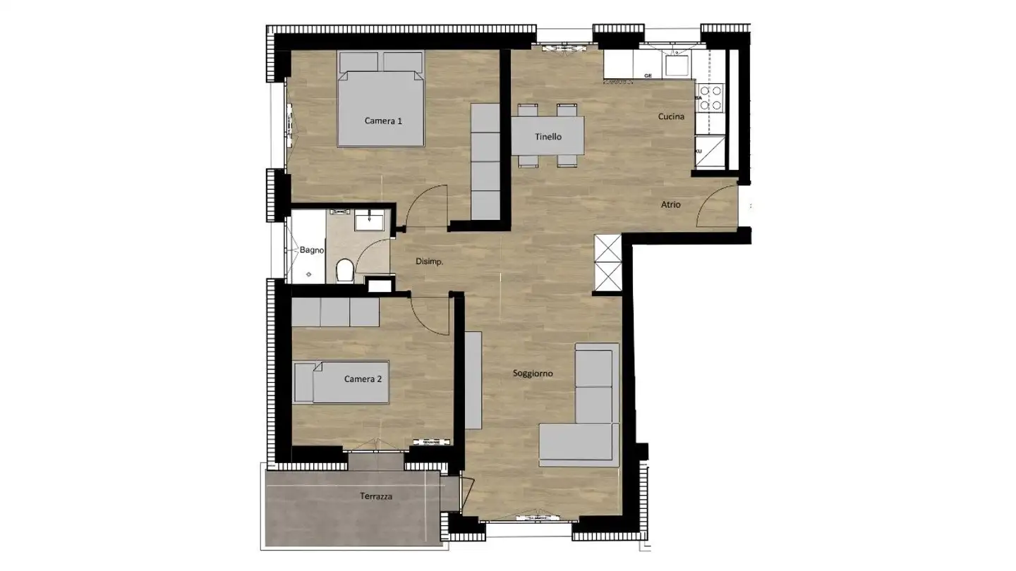 Appartamento in affitto - Via Ronchetto 18, 6900 Lugano