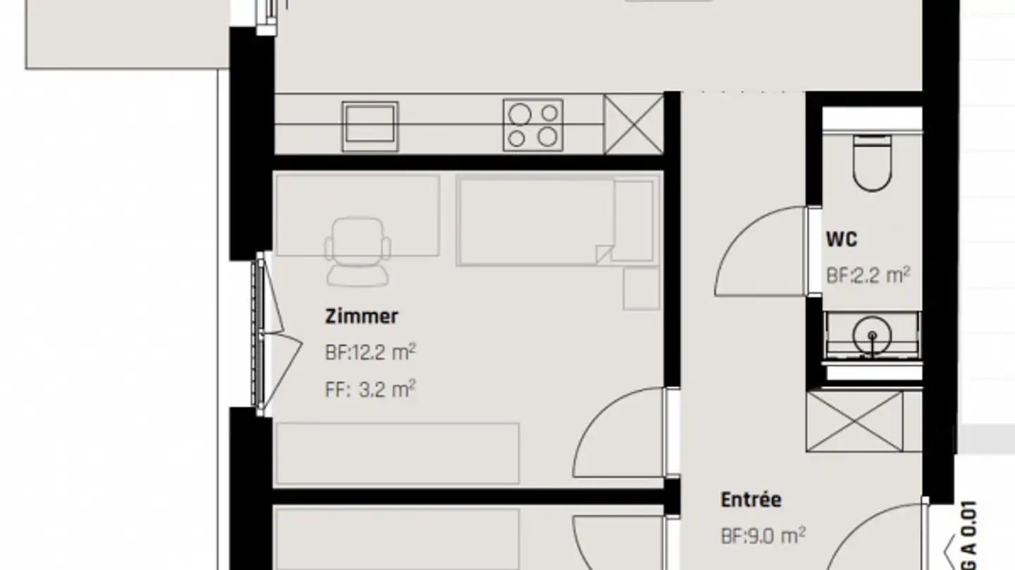 Wohnung mieten - Langgasse, 9008 St. Gallen - Foto 4