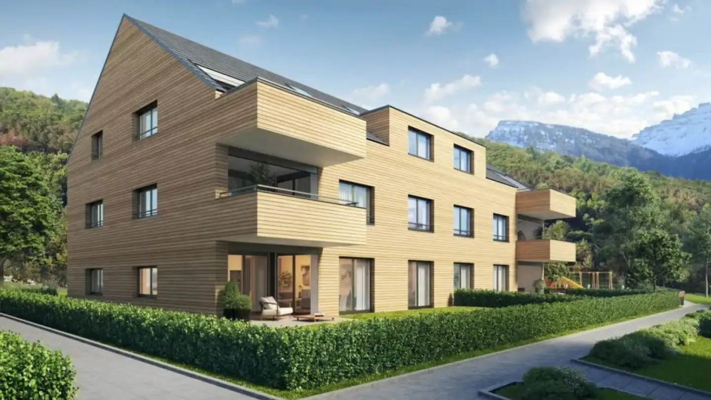 Dachgeschosswohnung mieten - Dörflistrasse 22, 8723 Maseltrangen