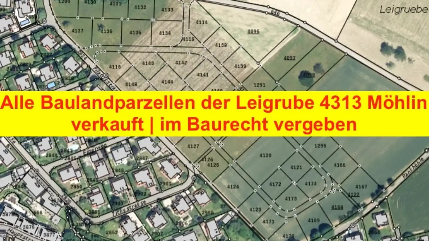 Bauland mieten - Leigrubenstrasse, 4313 Möhlin