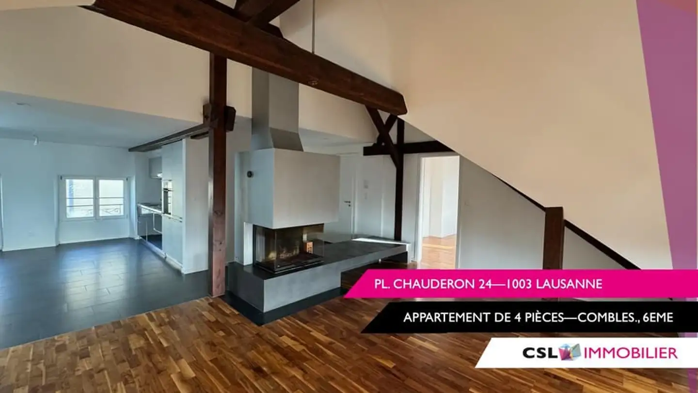 Appartement à louer - Place Chauderon 24, 1003 Lausanne