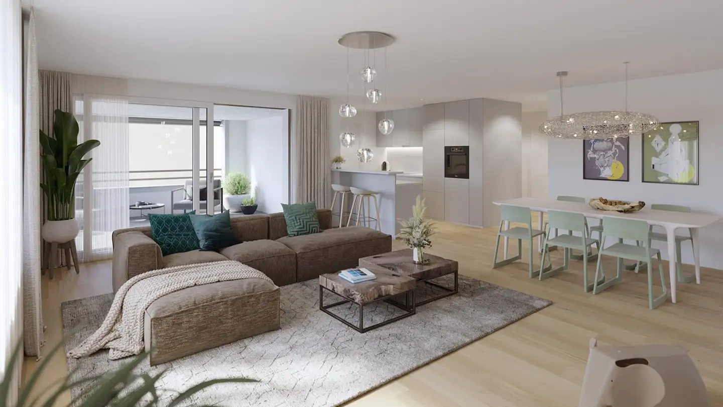 Wohnung mieten - Dorfstrasse 9, 5624 Bünzen