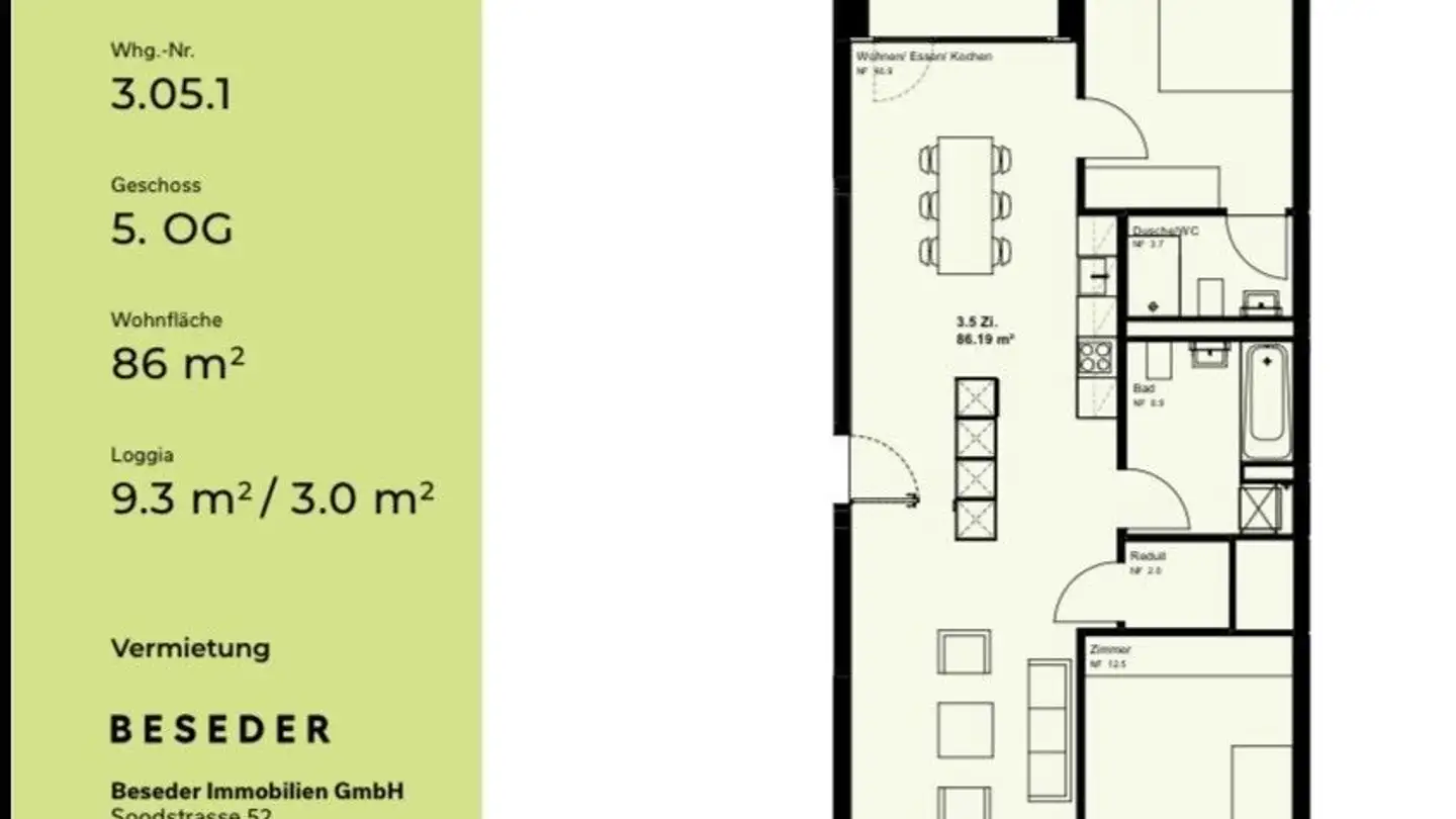 Wohnung mieten - Nidfeldstrasse 2c, 6010 Kriens - Foto 2
