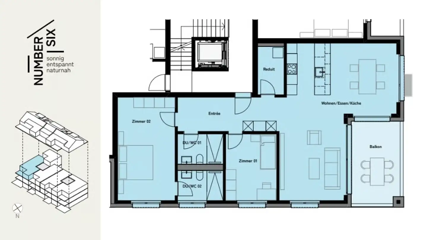 Appartement à louer - Kantonsstrasse 6, 6253 Uffikon