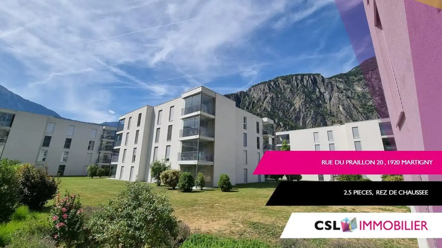Appartement à louer - Rue Du Praillon 20, 1920 Martigny