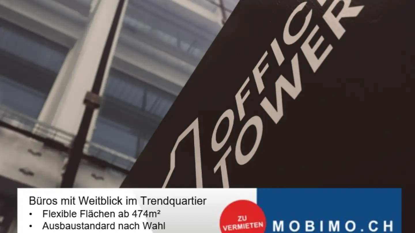 Bürofläche mieten - Hardturmstrasse, 8005 Zürich