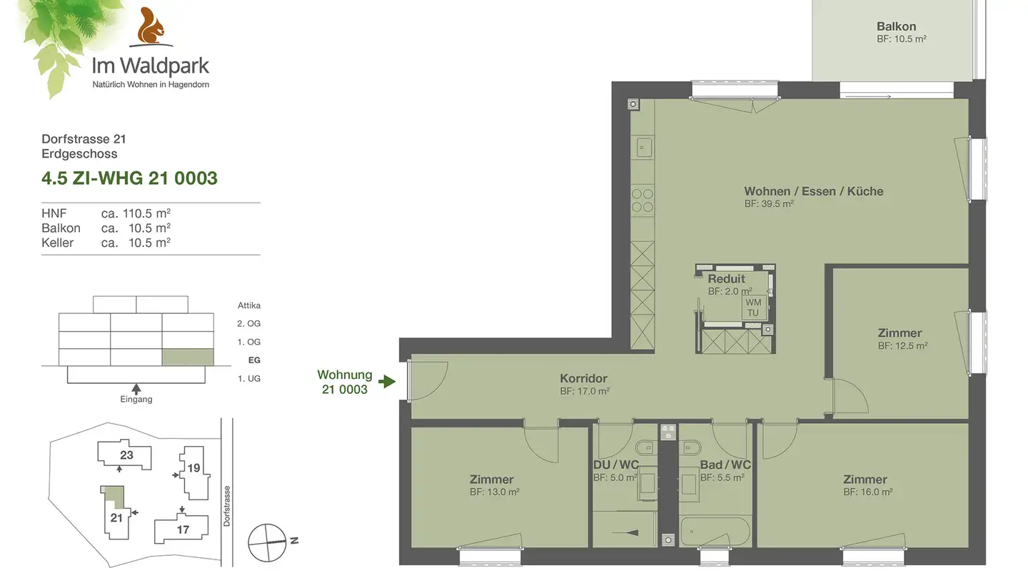 Appartamento in affitto - Dorfstrasse 21, 6332 Hagendorn - Foto 3