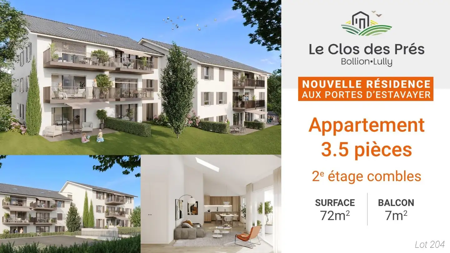 Appartement à vendre - Route De Bollion 52, 1470 Bollion - Photo 2