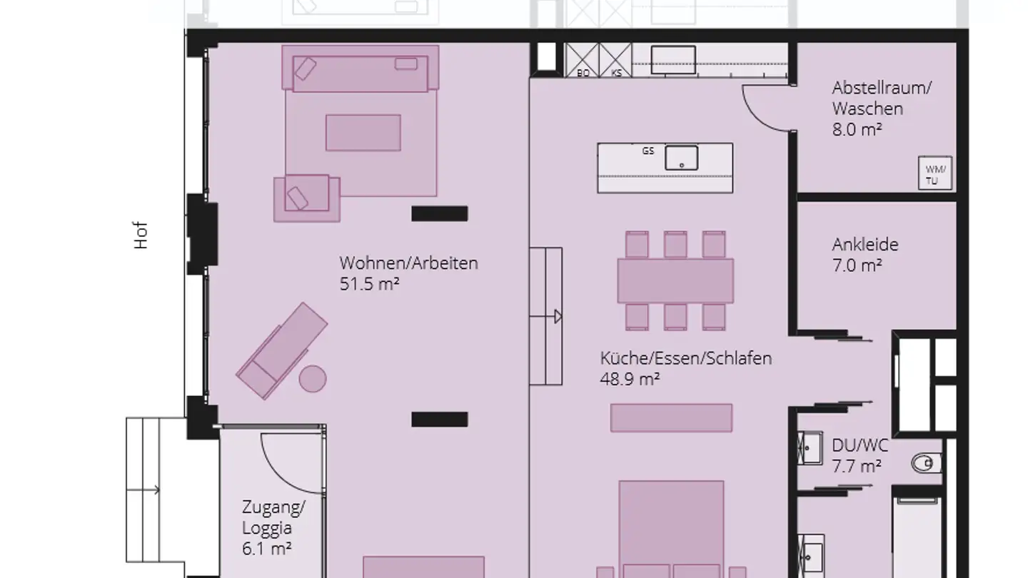 Appartement à louer - Else-Züblin-Strasse 85f, 8404 Winterthur - Photo 2