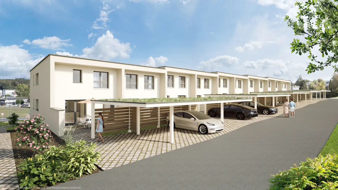 Reihenhaus kaufen - Route de la Motta 5, 1791 Courtaman - Foto 3