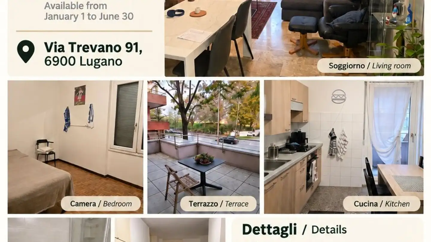 Appartamento in affitto - Via Trevano 91, 6900 Lugano