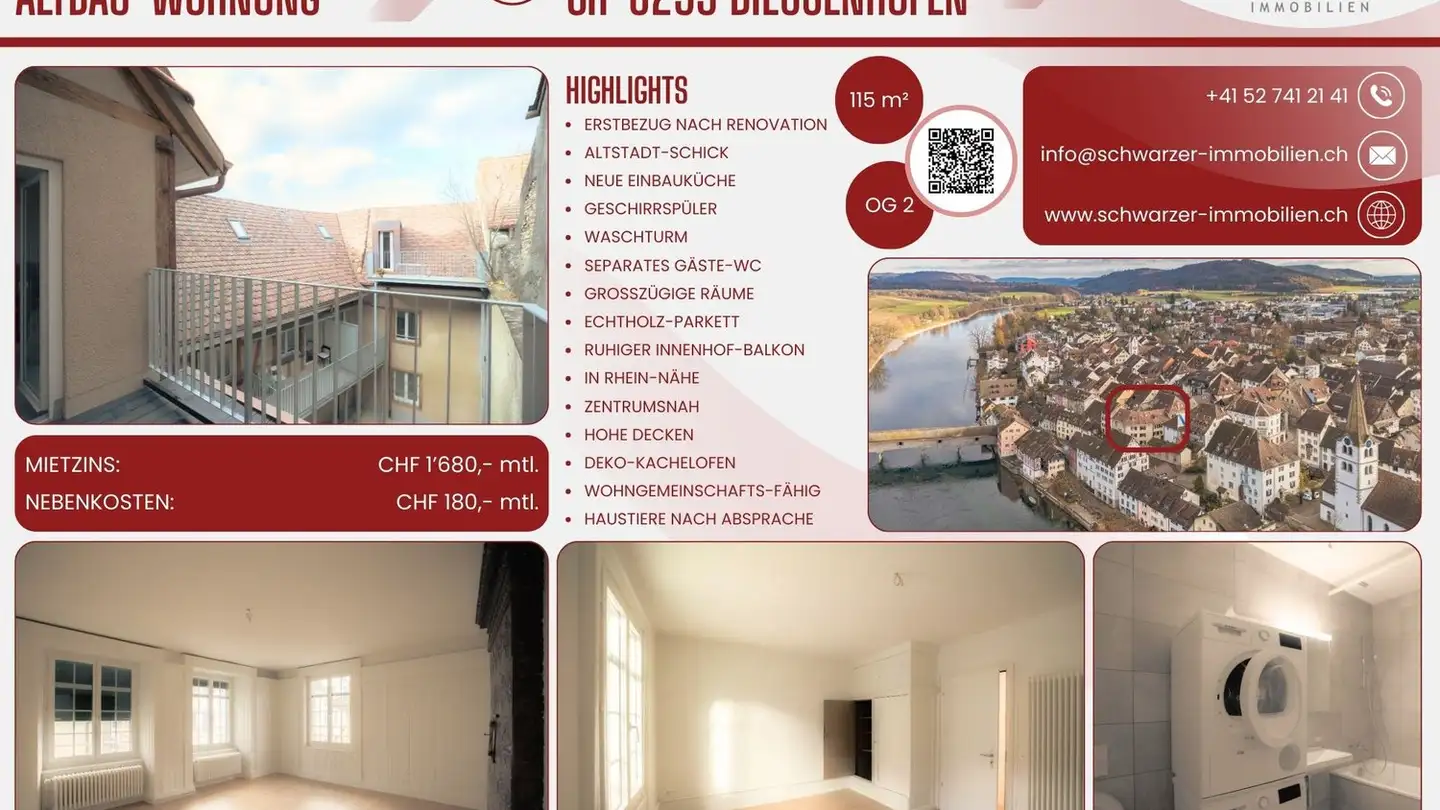 Wohnung mieten - Hintergasse 7, 8253 Diessenhofen - Foto 2