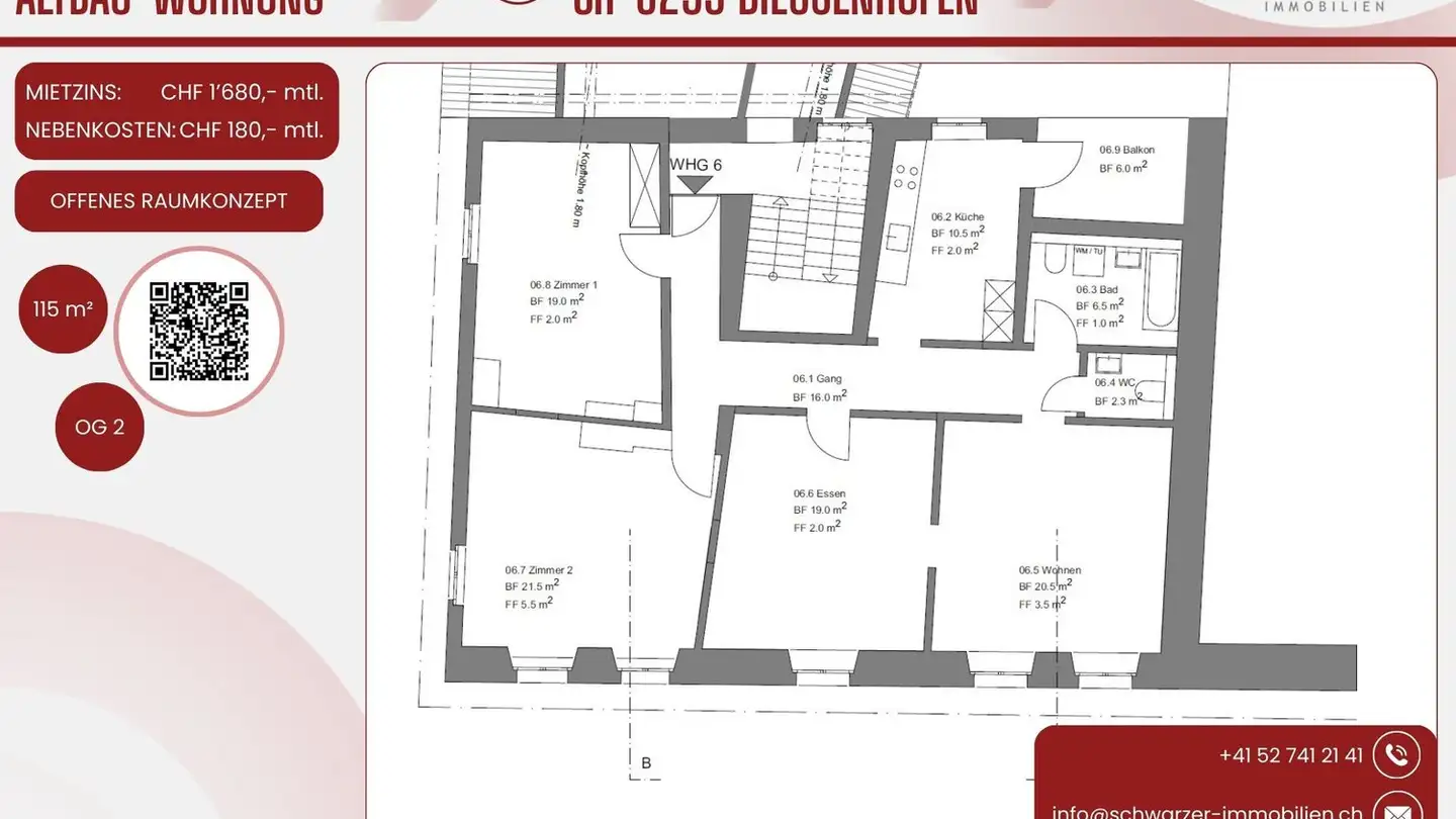 Wohnung mieten - Hintergasse 7, 8253 Diessenhofen - Foto 3
