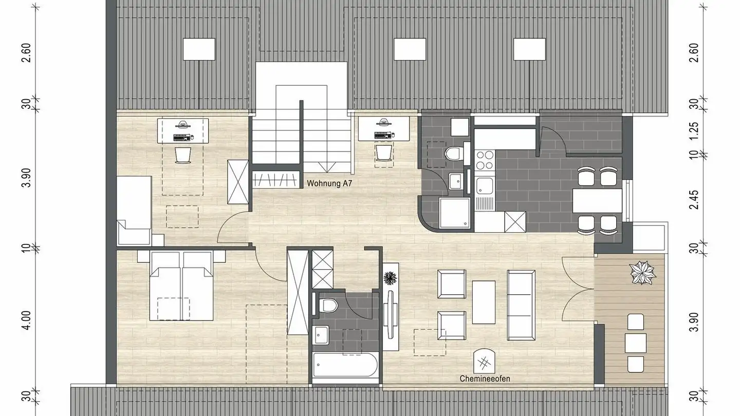 Attique à louer - Wolhuserstrasse 18a, 6122 Menznau - Photo 2