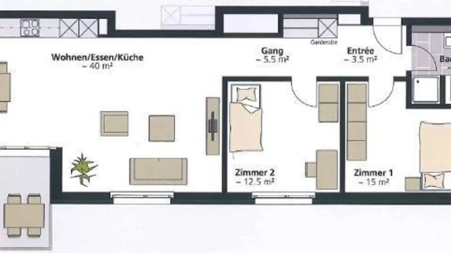 Apartment for rent - Hinterdorfstrasse 7c, 9524 Zuzwil SG - Photo 2