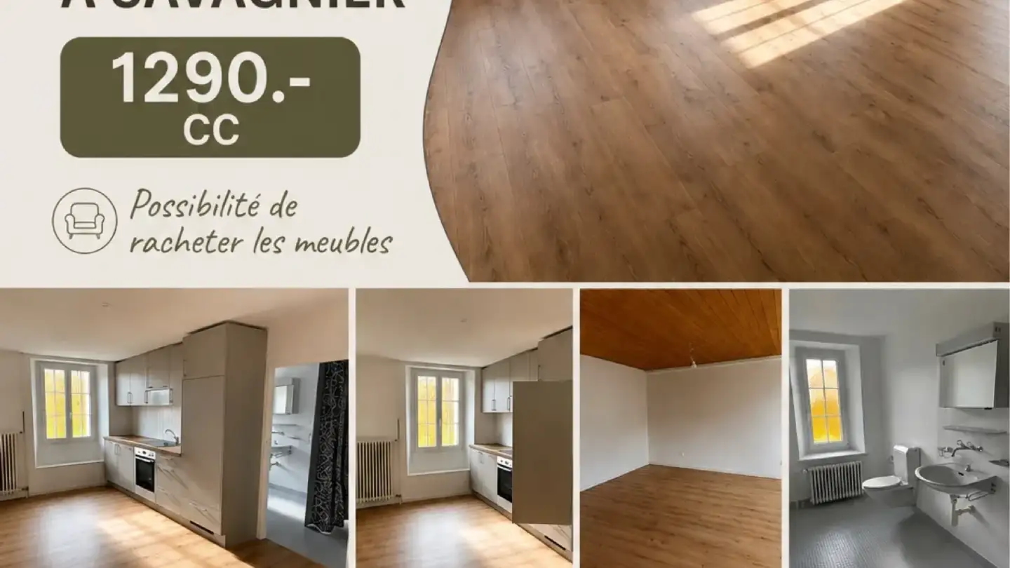 Appartement à louer - 2065 Savagnier