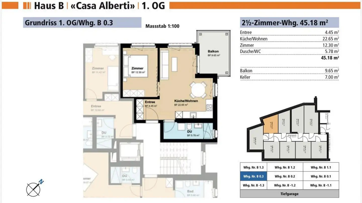 Appartement à louer - Grüenibachweg 2, 7270 Davos Platz