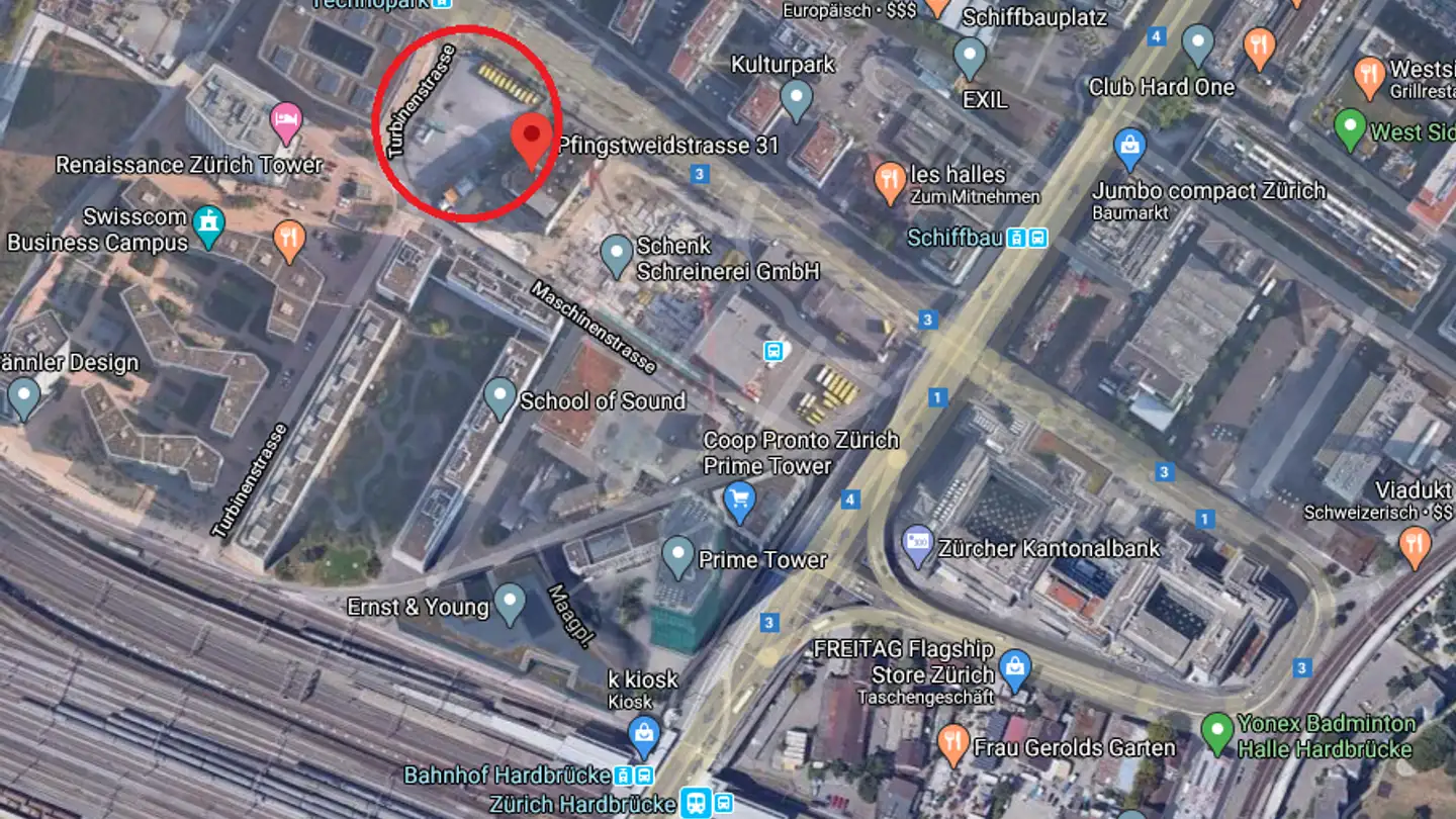 Outdoor parking space for rent - Turbinenstrasse, 8005 Zürich