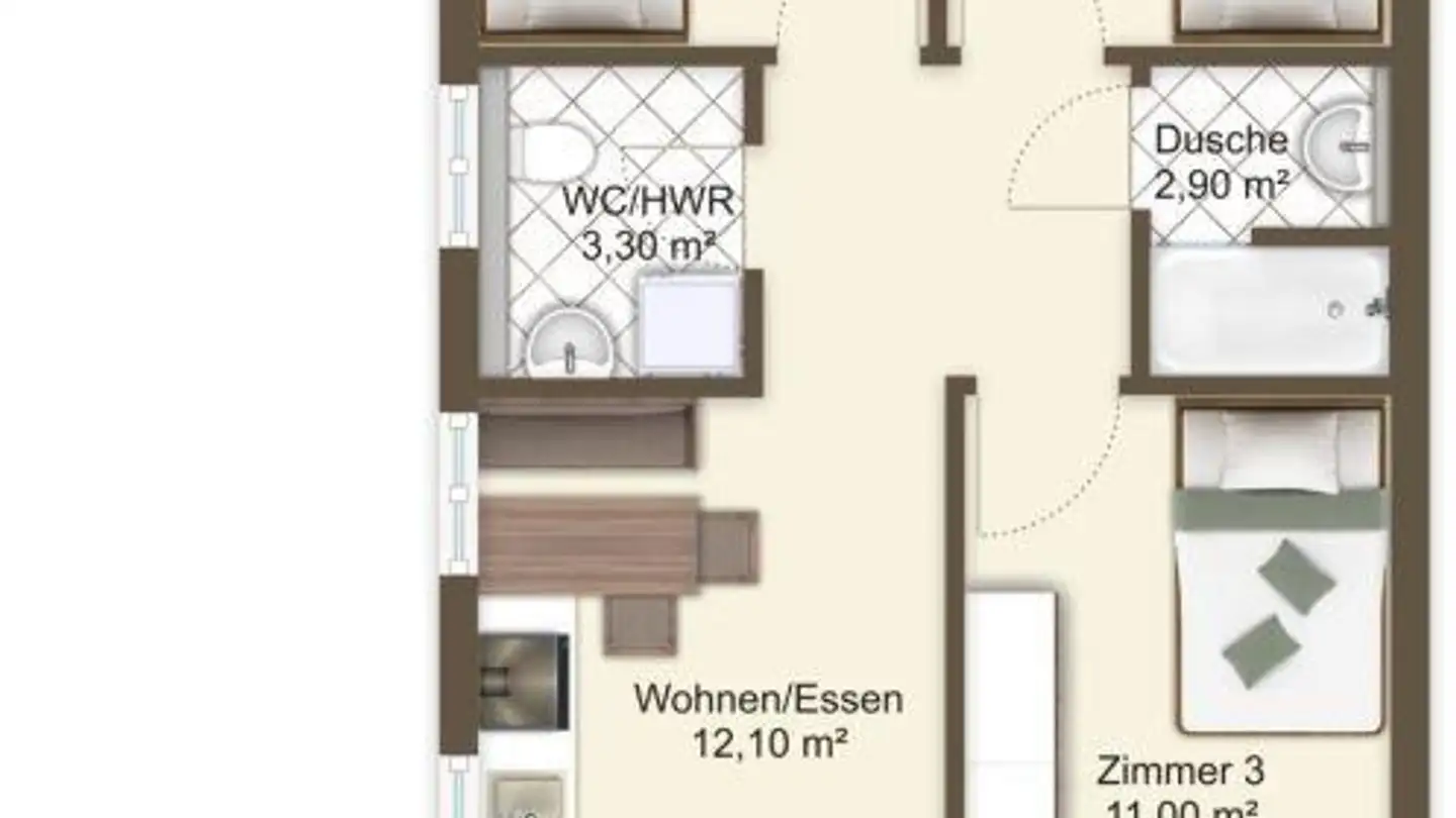 Appartement à louer - Eidmattstrasse 13, 8820 Wädenswil - Photo 4