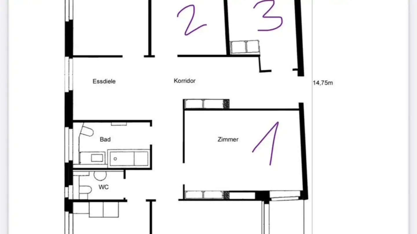 Zimmer mieten - 8400 Winterthur - Foto 3