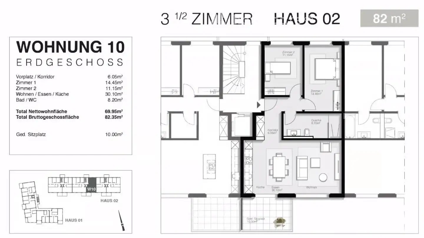 Appartement à louer - Sonneggstrasse 4b, 4950 Huttwil